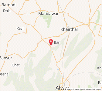Map of Jindoli, Rajasthan