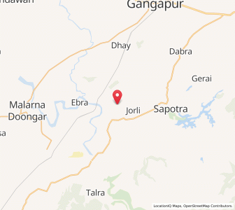 Map of Jirota, Rajasthan