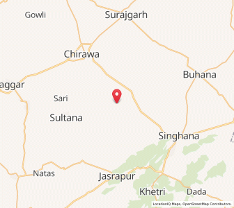Map of Jiwanniwas, Rajasthan