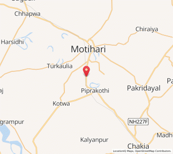 Map of Jiwdhara, Bihar