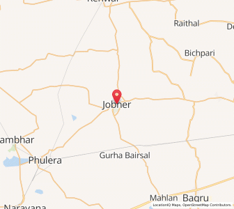 Map of Jobner, Rajasthan