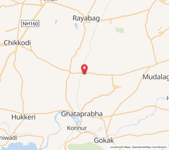 Map of Jodhatti, Karnataka