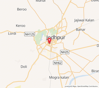 Map of Jodhpur, Rajasthan