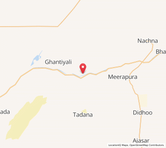 Map of Joerli Nadi, Rajasthan