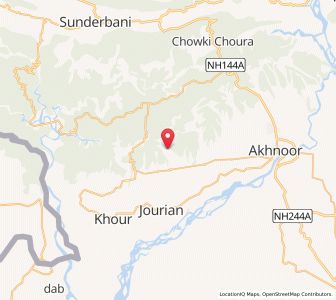 Map of Jogiani, Kashmir