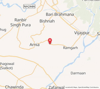 Map of Joian, Kashmir