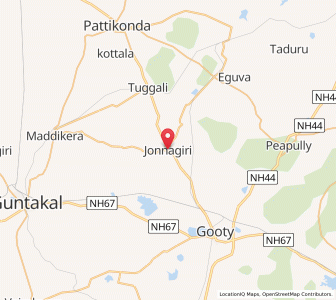 Map of Jonnagiri, Andhra Pradesh
