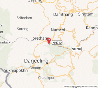 Map of Jorethang, Sikkim