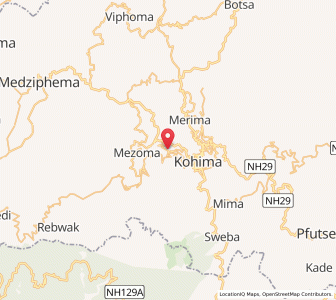 Map of Jotsema, Nagaland