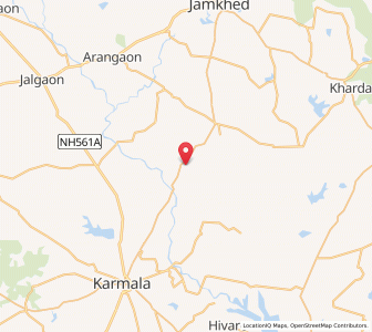 Map of Jowla, Maharashtra