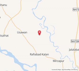 Map of Juhin, Uttar Pradesh