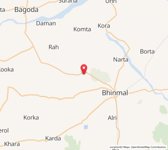 Map of Jujana, Rajasthan
