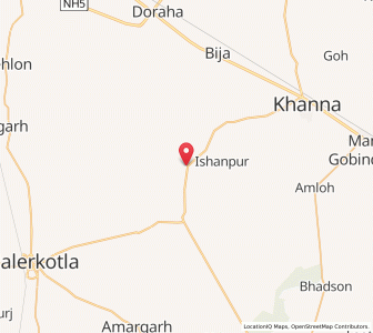Map of Julajan, Punjab
