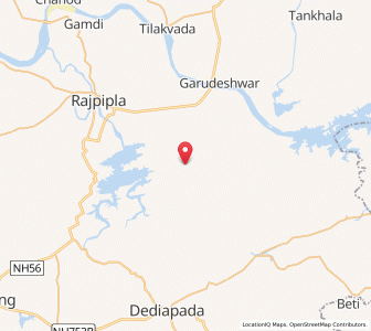 Map of Juna Raj, Gujarat