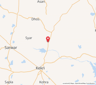 Map of Junia, Rajasthan