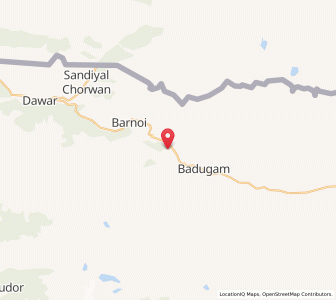 Map of Jurnial, Kashmir