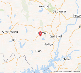 Map of Jusawa, Rajasthan