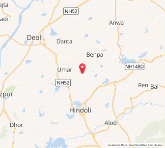 Map of Kabri, Rajasthan