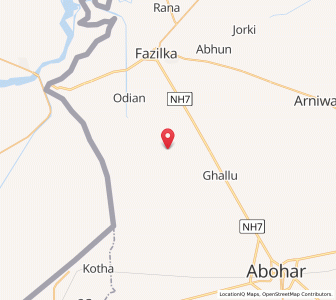 Map of Kabul Shah, Punjab