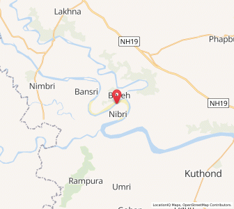 Map of Kachahari, Uttar Pradesh