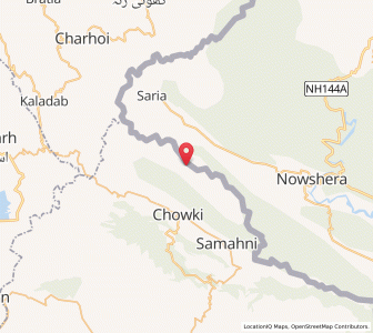 Map of Kachna, Kashmir
