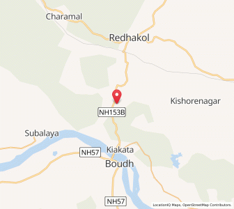 Map of Kadaligarh, Odisha