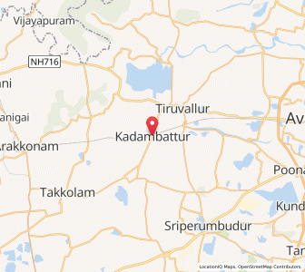 Map of Kadambattur, Tamil Nadu