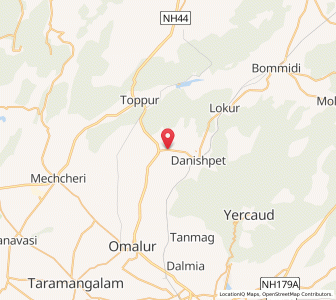 Map of Kadiyampatti, Tamil Nadu