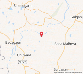 Map of Kadwan, Madhya Pradesh