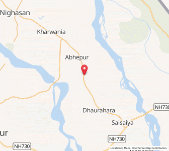 Map of Kafara, Uttar Pradesh