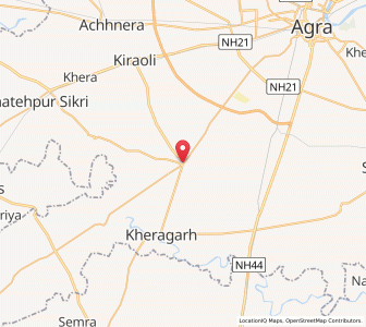 Map of Kagaraul, Uttar Pradesh
