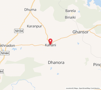 Map of Kahani, Madhya Pradesh