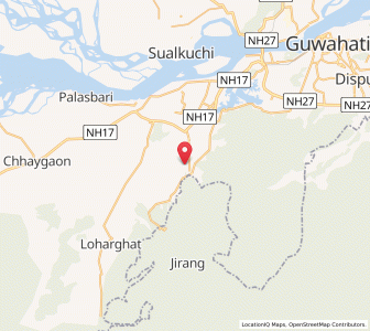 Map of Kaharpara, Assam