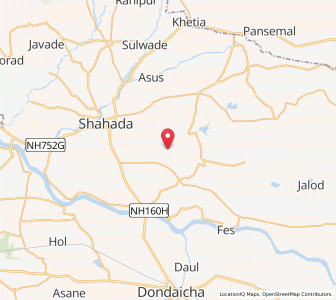 Map of Kahatul, Maharashtra