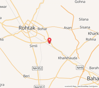 Map of Kahrawar, Haryana