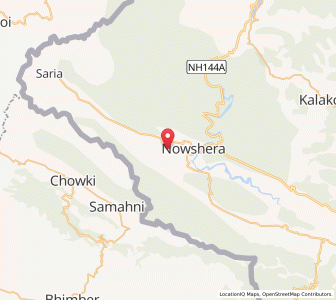 Map of Kahu, Kashmir