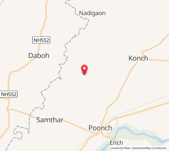 Map of Kailia, Madhya Pradesh