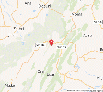 Map of Kailwara, Rajasthan