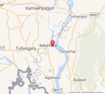 Map of Kaimati, Assam