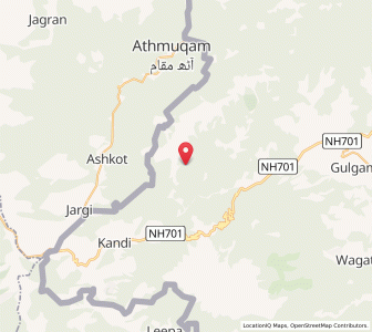 Map of Kainar, Kashmir