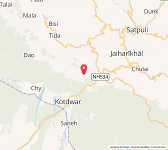 Map of Kainthogi, Uttarakhand