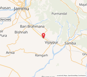 Map of Kainthpur, Kashmir