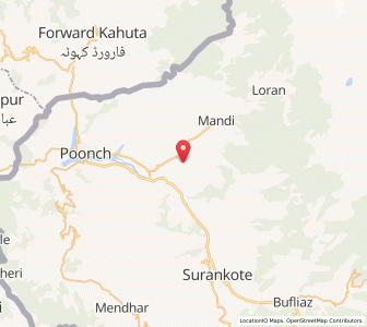 Map of Kainu, Kashmir