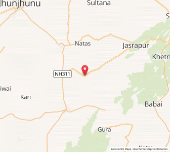 Map of Kair, Rajasthan