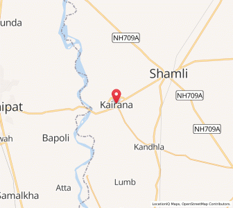 Map of Kairana, Uttar Pradesh