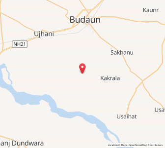 Map of Kaithulia, Uttar Pradesh