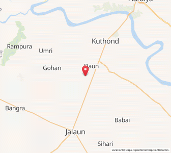 Map of Kaithwan, Uttar Pradesh