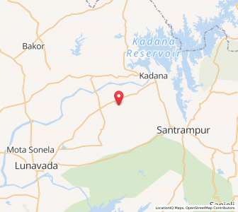 Map of Kajli, Gujarat