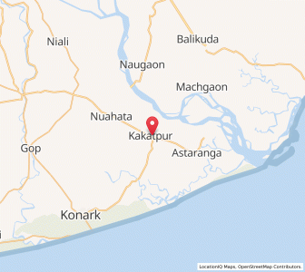 Map of Kakatpur, Odisha