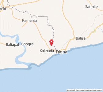 Map of Kakhra, Odisha